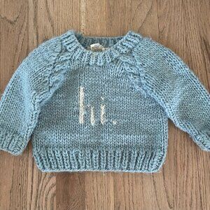 Blue Knit Kids Sweater